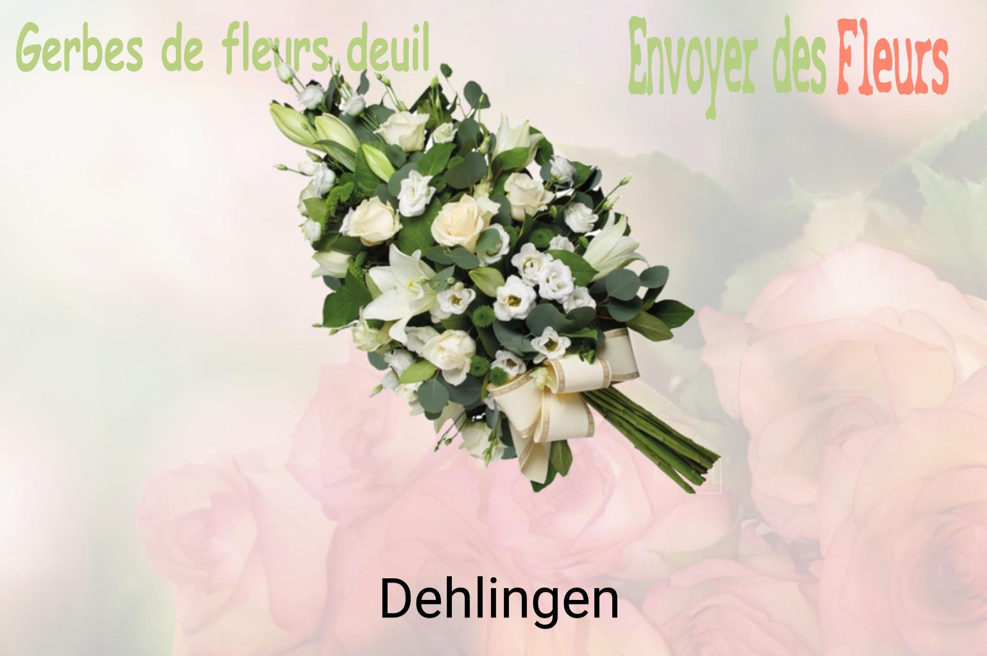 Gerbe de fleurs de deuil livrée à Dehlingen
